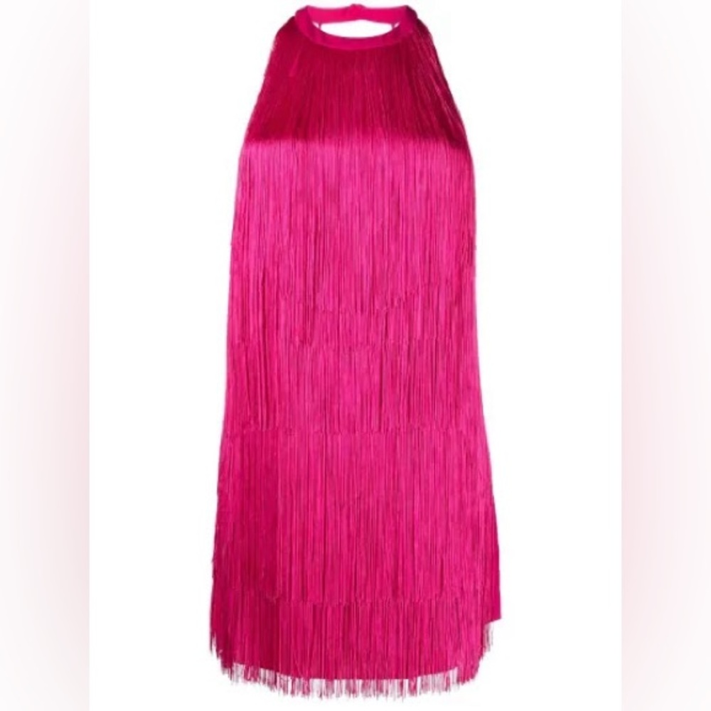 Pinko Low Back Fringe Minidress